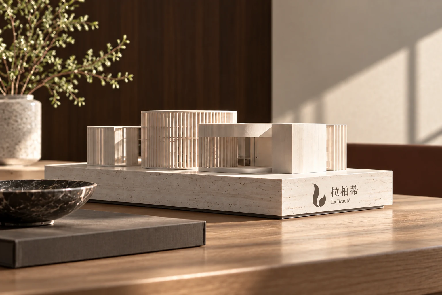 建筑模型的品牌视觉